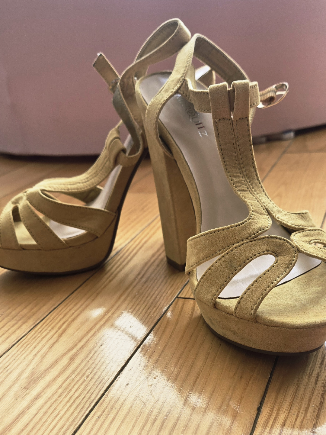 Yellow Heels - Size 8- Never worn