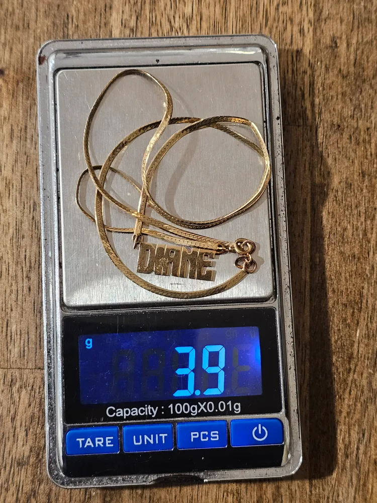 10K Gold 'Diane' Necklace thumbnail
