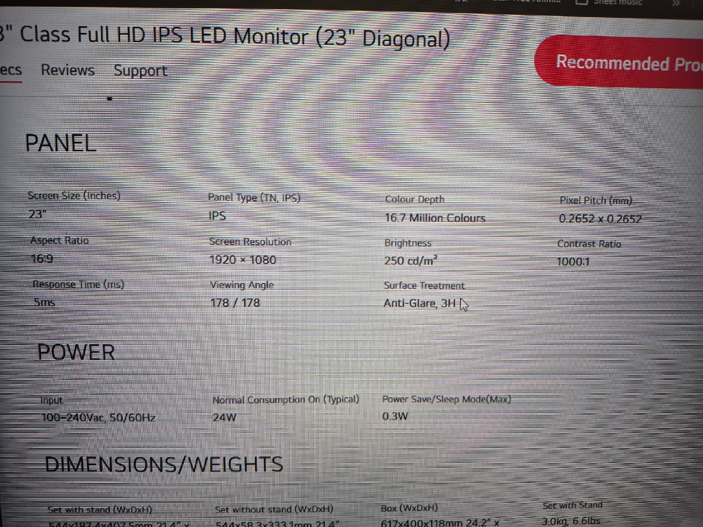 LG 23" Class Full HD IPS LED Monitor - photo 3