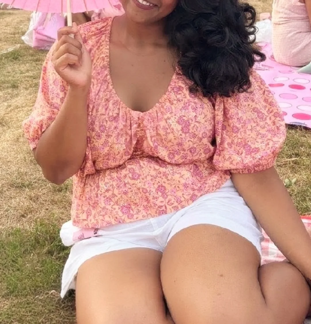 Old Navy Floral Blouse - Size Large image indicator(3)