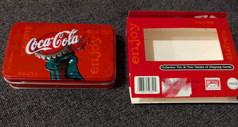 Coca Cola Double Decks of Playing Cards in tins image indicator(4)