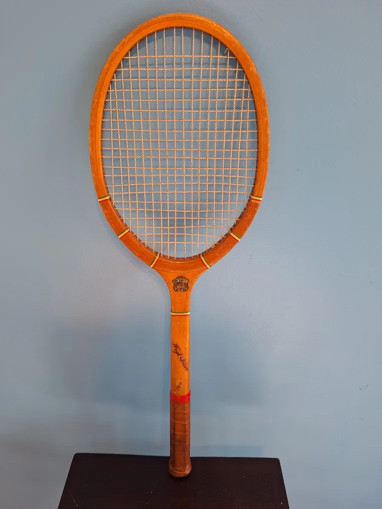 Vintage Wright & Ditson De Luxe Tennis Racquet thumbnail