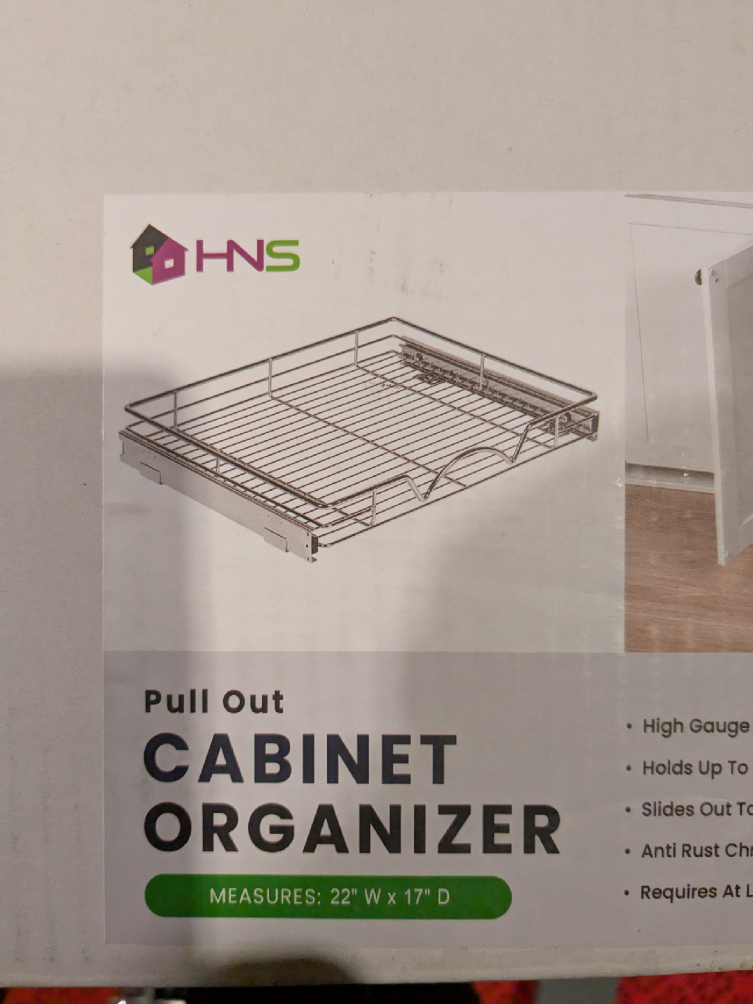 HNS Pull Out Cabinet Organizer - 22" x 17"