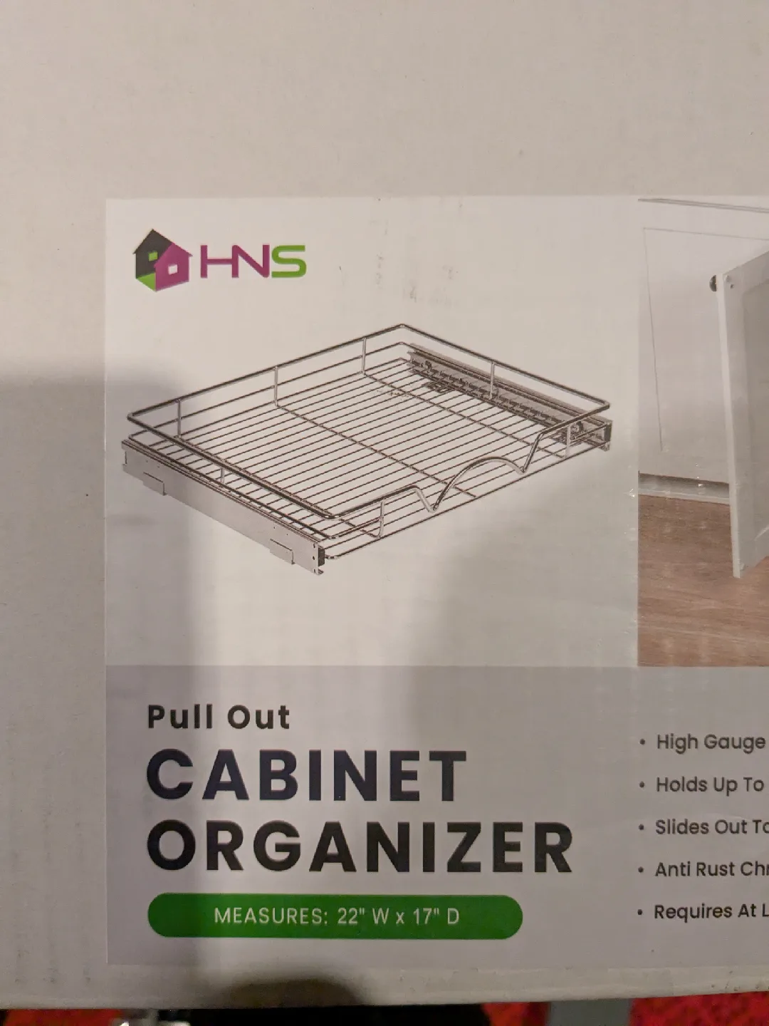 HNS Pull Out Cabinet Organizer - 22" x 17" thumbnail