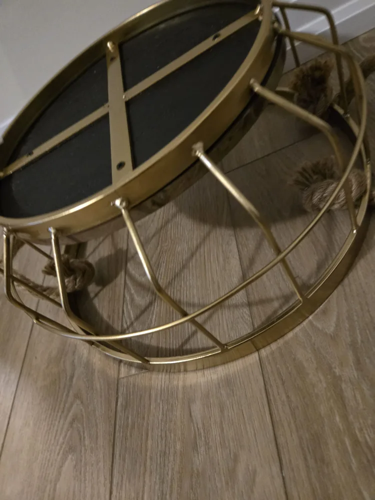 Gold Decorative Tray with Rope Detail image indicator(3)