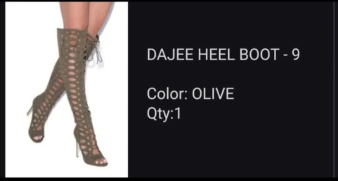 Dajee Heel Boot - Olive, Size 9 image indicator(2)