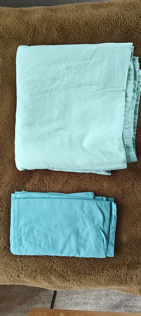 100% Cotton Blue Queen Bed Sheets Set thumbnail