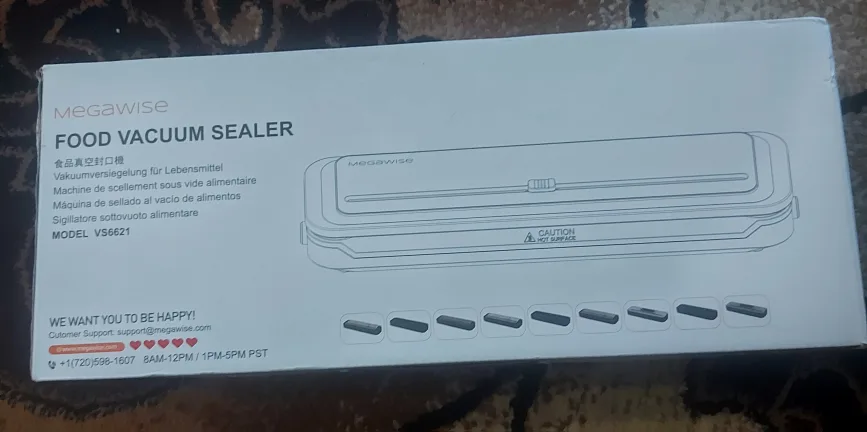 Megawise VS6621 Food Vacuum Sealer - Like New image indicator(5)
