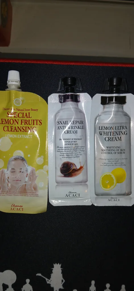 Chamos Acaci Lemon & Snail Cream Set- Korean skincare image indicator(2)