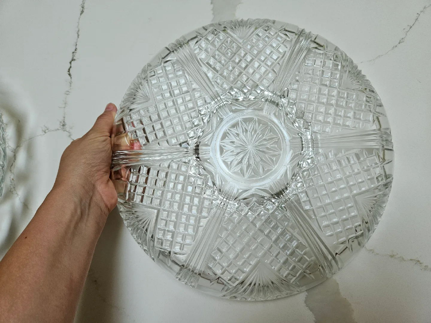 Crystal Glass Plate Bormioli Serving Platter - Has Box image indicator(3)