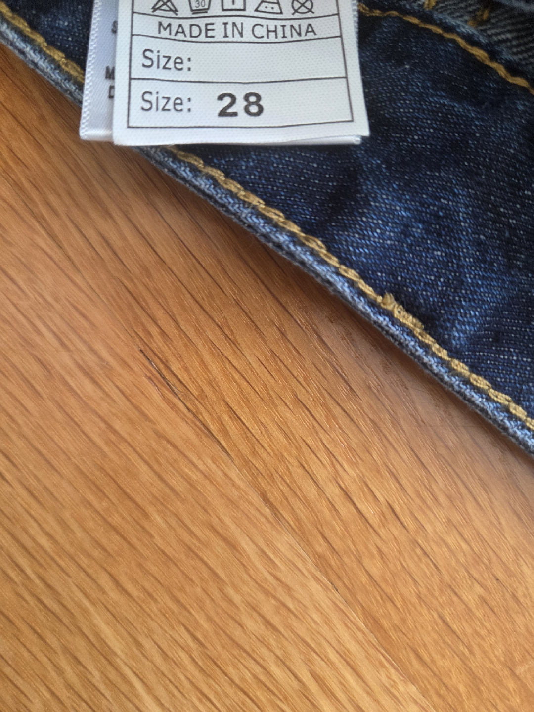 Distressed Denim Shorts - Size 28 - photo 4