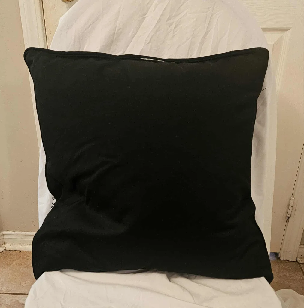 White and Black Square Leopard Print Down Filled Decor Pillow image indicator(2)