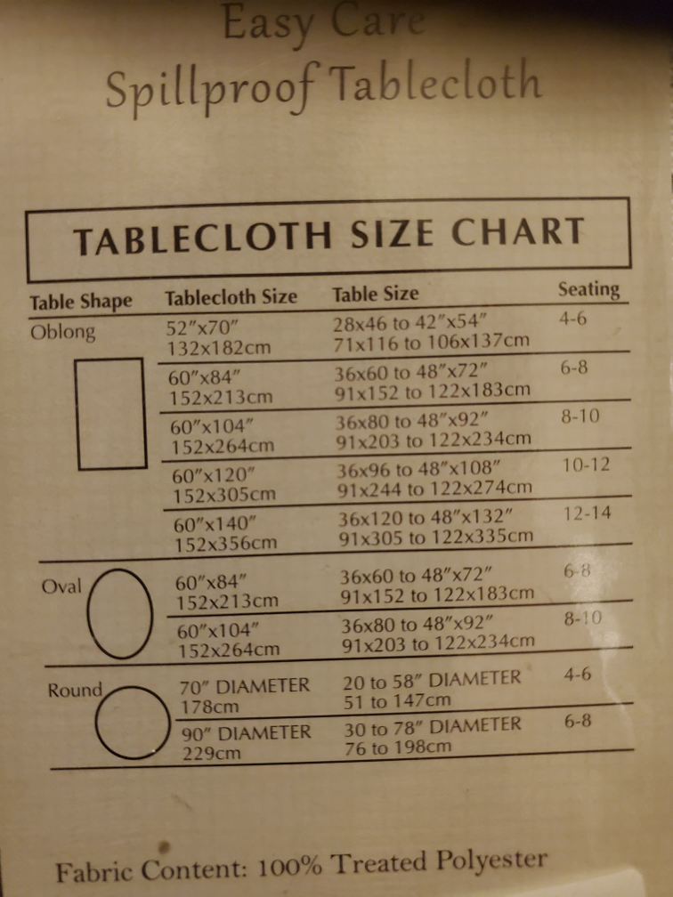 Harvest Tablecloth 5x7ft -Spillproof! - photo 5