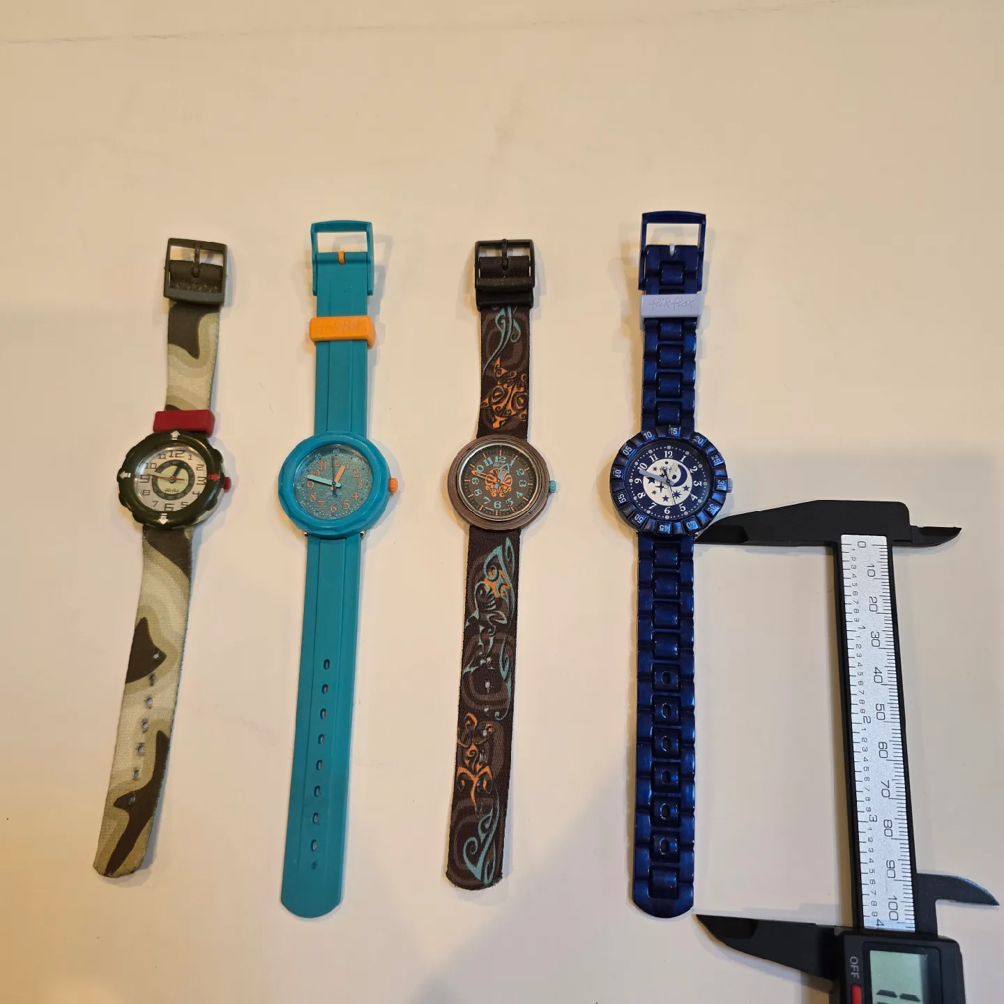 Swatch Flik Flak Watches. $15 each. New Battery image indicator(3)