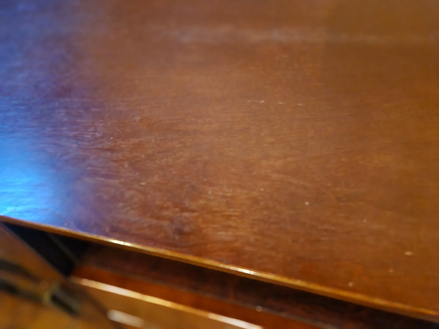 Wood TV Stand with Glass Doors & Drawers image indicator(5)