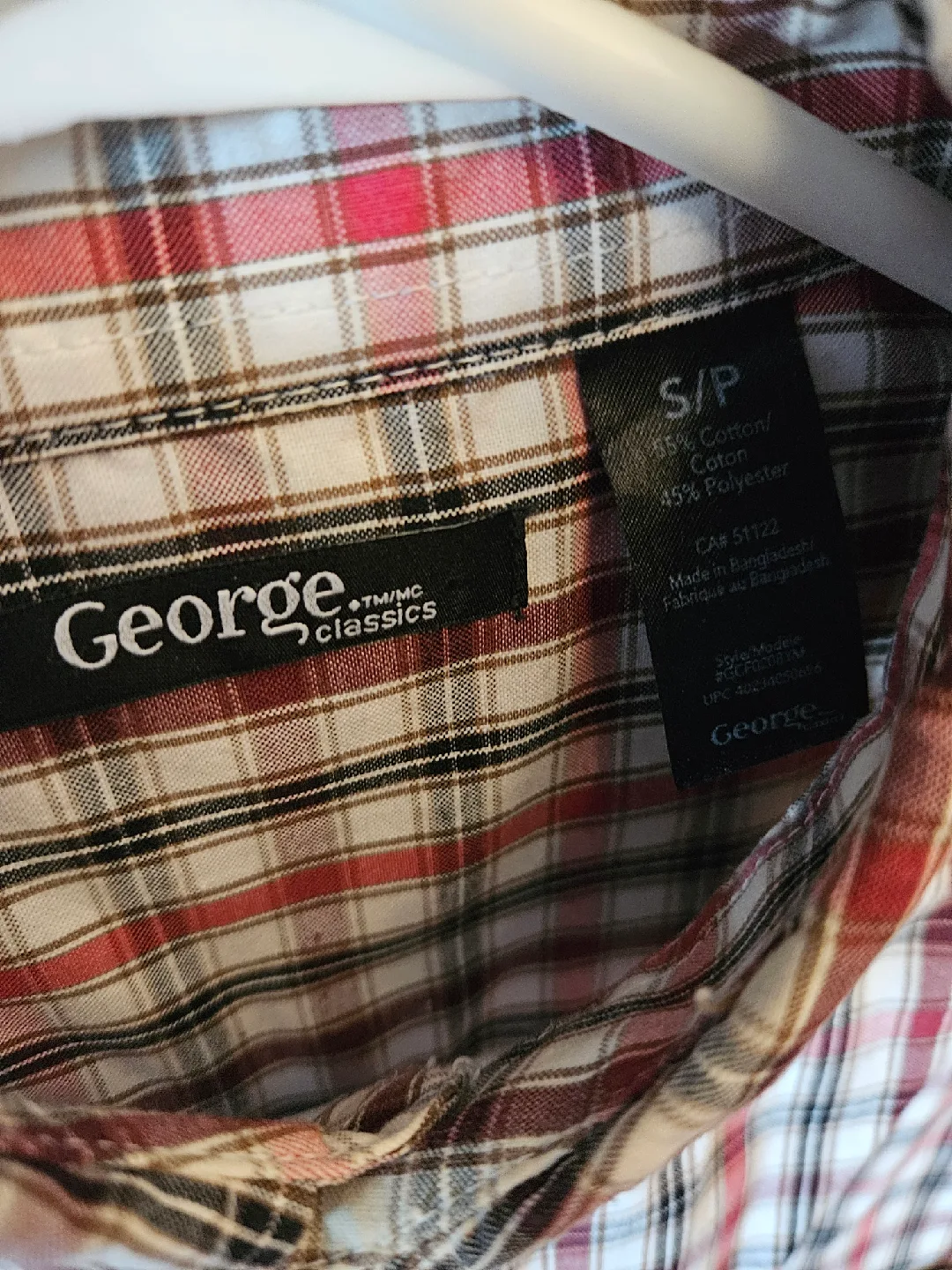 George Classics Plaid Shirt - Size S image indicator(2)