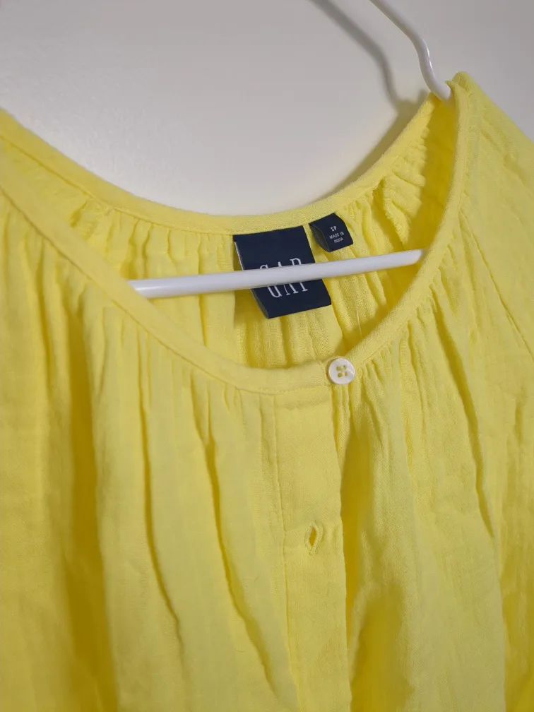 Oversized Yellow Linen Blouse (brand new with tags) image indicator(3)