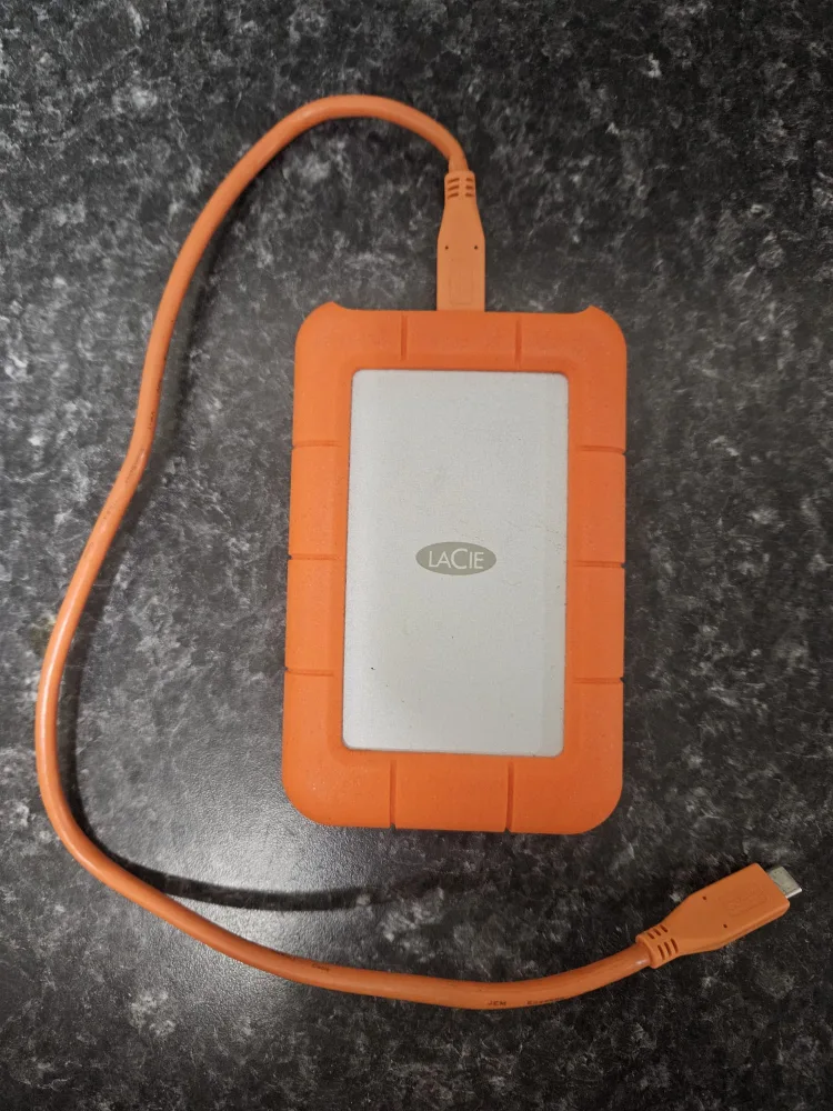 LaCie External Hard Drive - Orange thumbnail