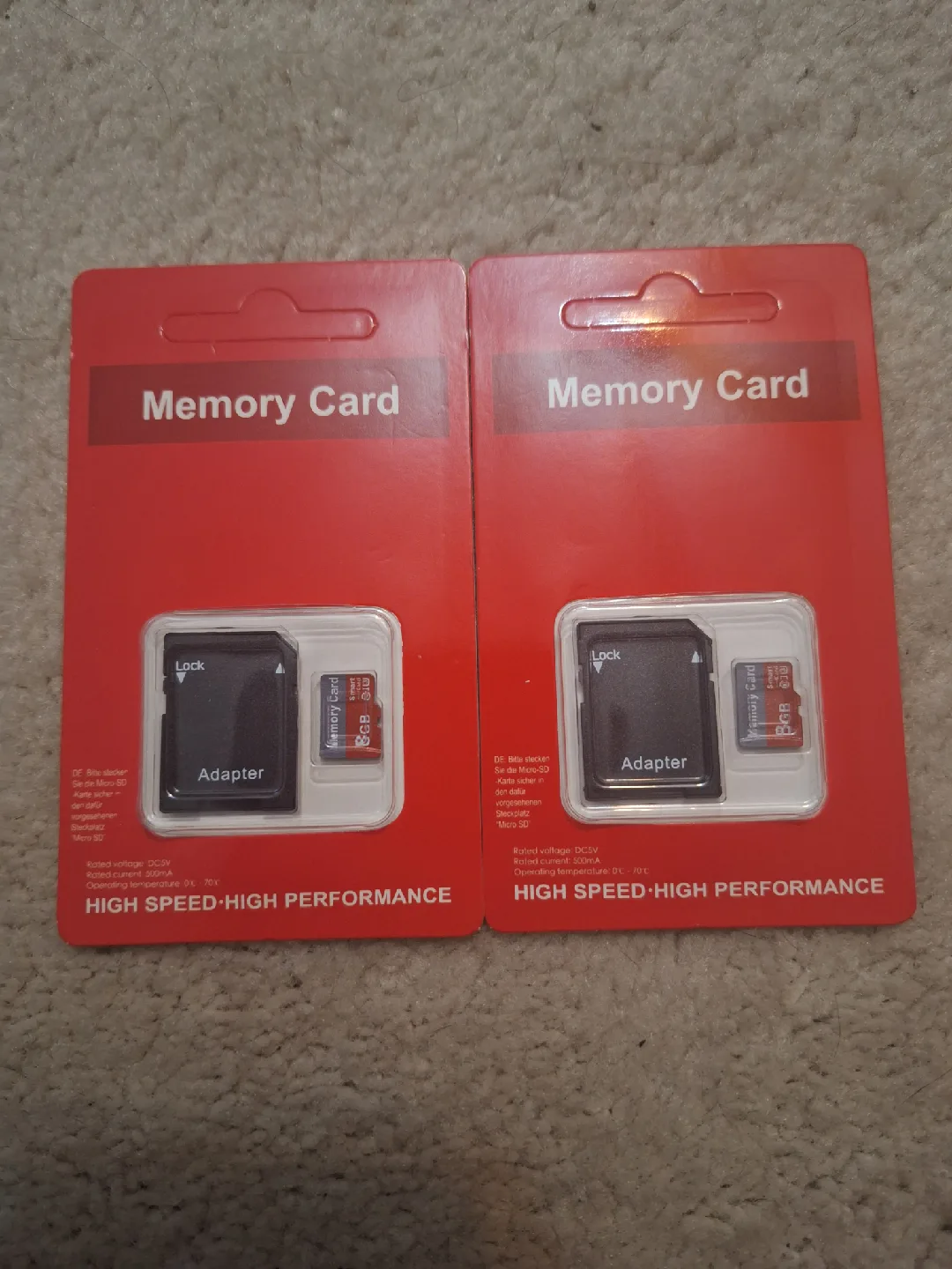 NEW 8GB Micro SD Memory Card w/ Adapter thumbnail