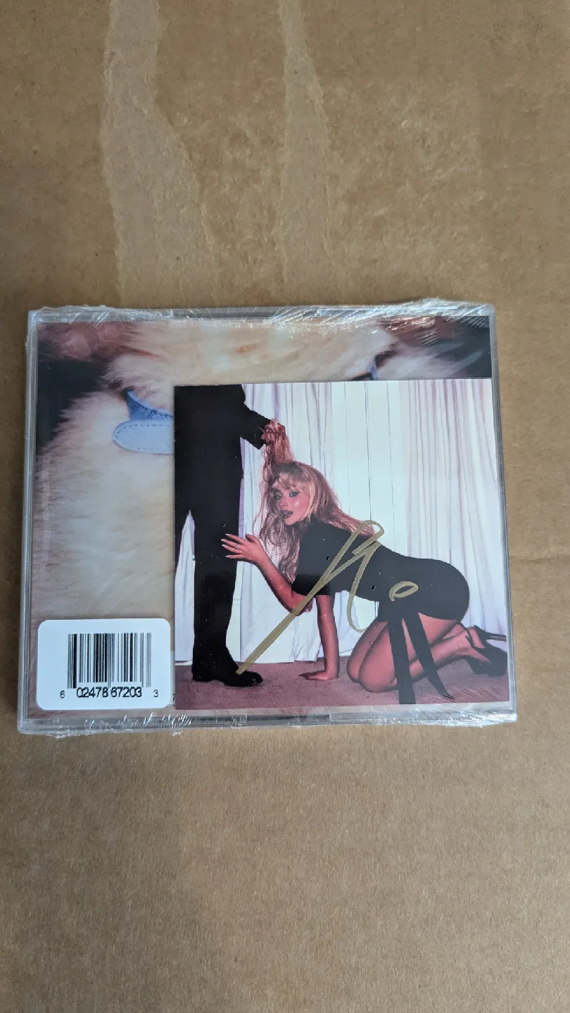 Sabrina Carpenter signed mans best friend CD new thumbnail