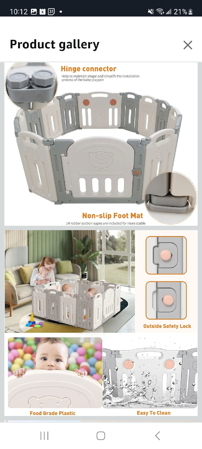 Baby Playpen - Safety Play Yard - photo 3