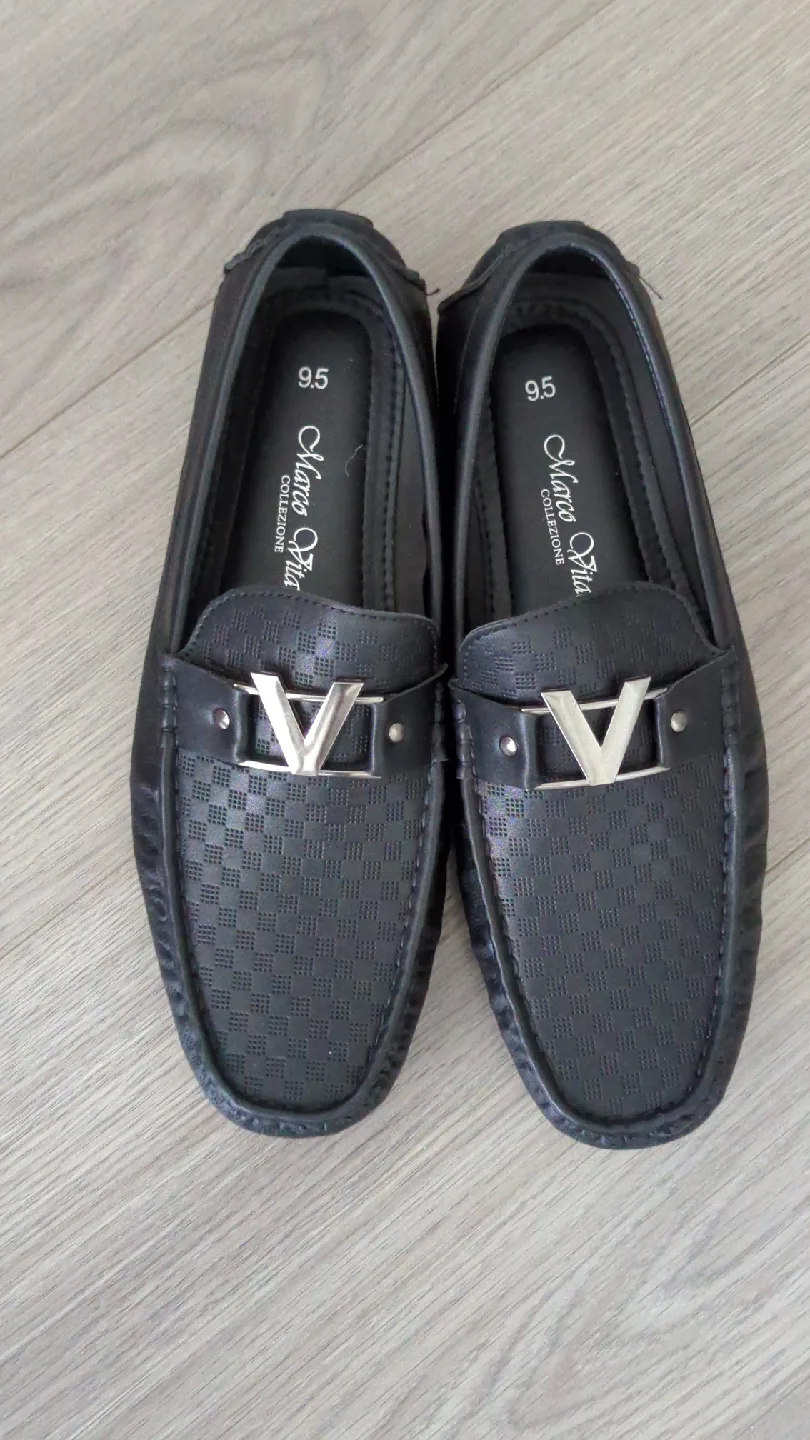 Marco Vita Collection Men's Black Loafers - Size 9.5 thumbnail