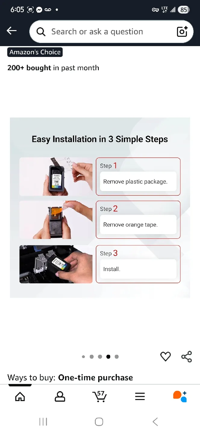 NEW Canon CL-276 Color Ink Cartridge image indicator(4)