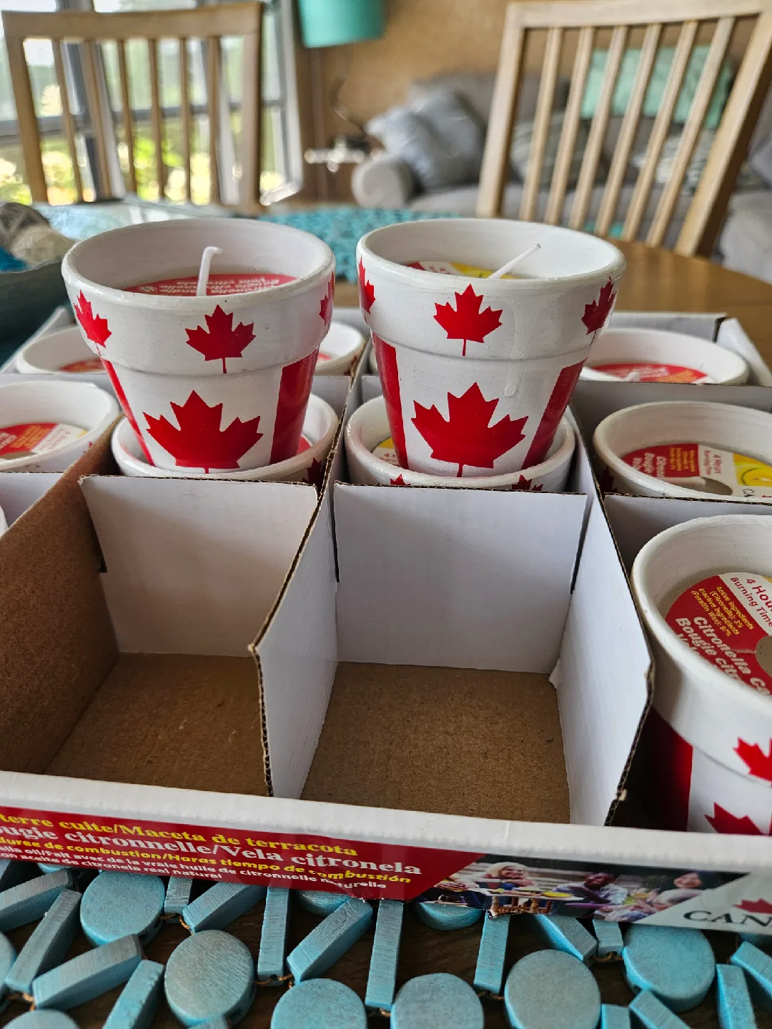 NIB Mini Citronella Candles - Canada Theme 🥕 image indicator(2)