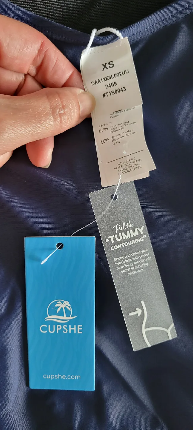 BNWT - Navy Blue One Piece Swimsuit - Size XS image indicator(5)