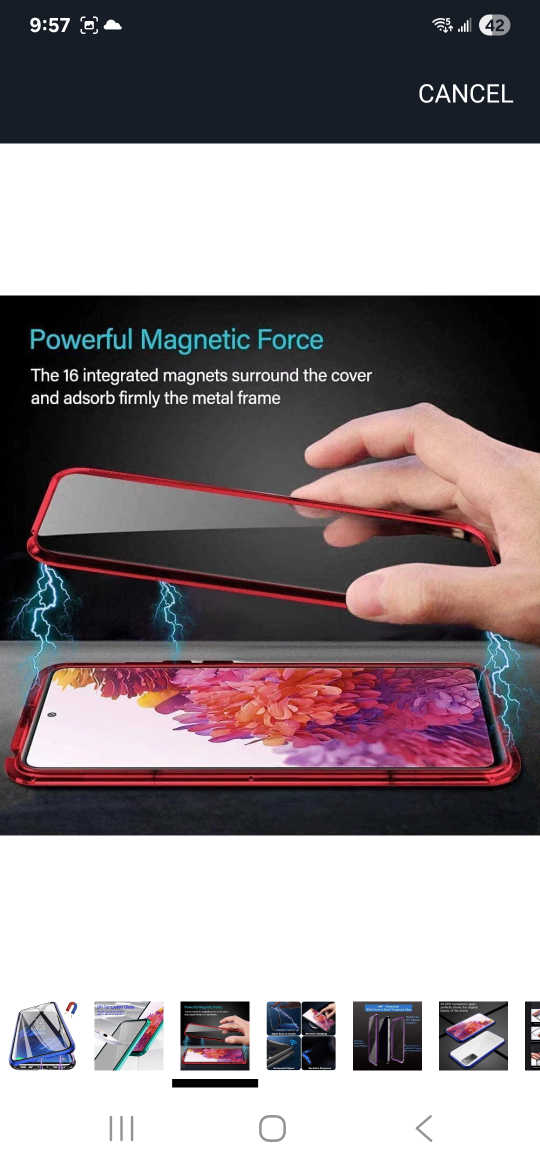 Samsung Galaxy S25 plus magnetic titanium case - photo 3