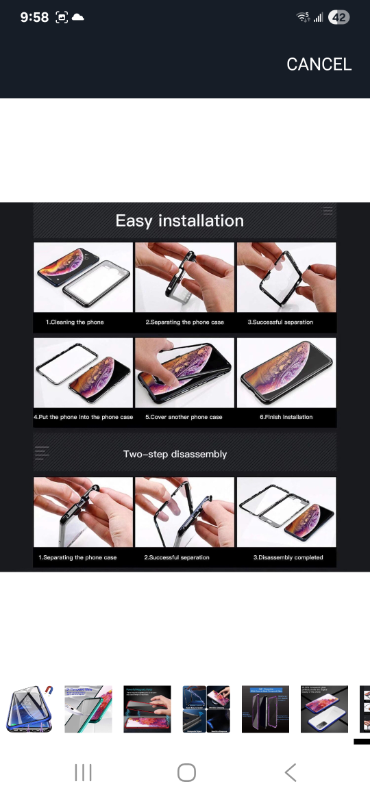 Samsung Galaxy S25 plus magnetic titanium case - photo 4