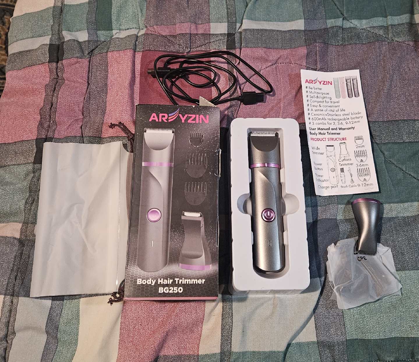 ARYZIN Body Hair Trimmer BG250 - New!