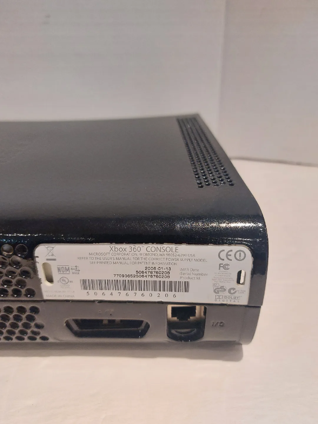 Xbox 360 Console with Power Supply - FOR PARTS image indicator(3)