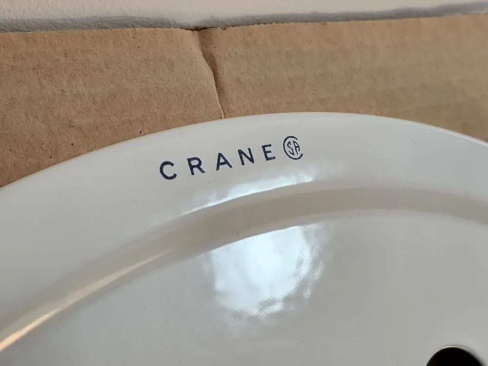 Crane Townley White Round Sink 19" 🥕 image indicator(2)