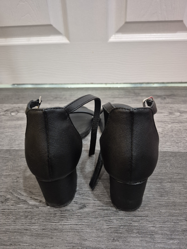 Ardene Black Block Heeled Sandals, Size 10 - photo 3