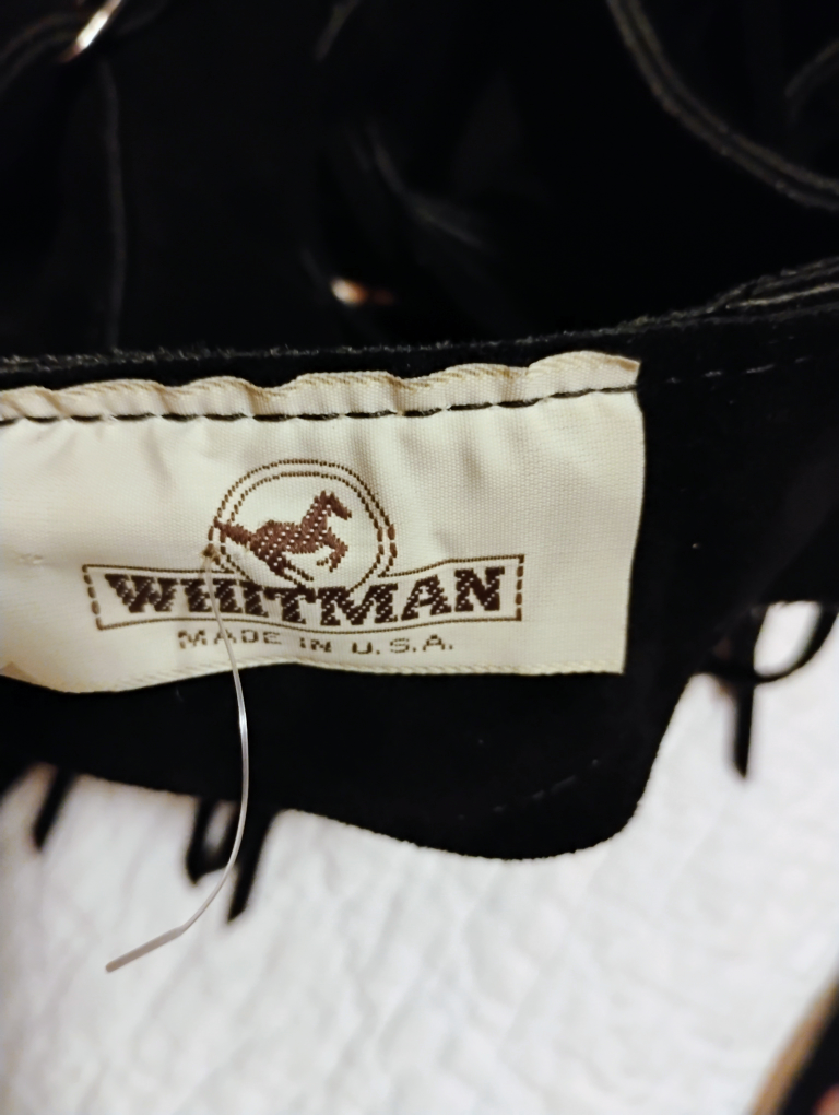 Whitman Black Suede Leather Chaps - photo 4