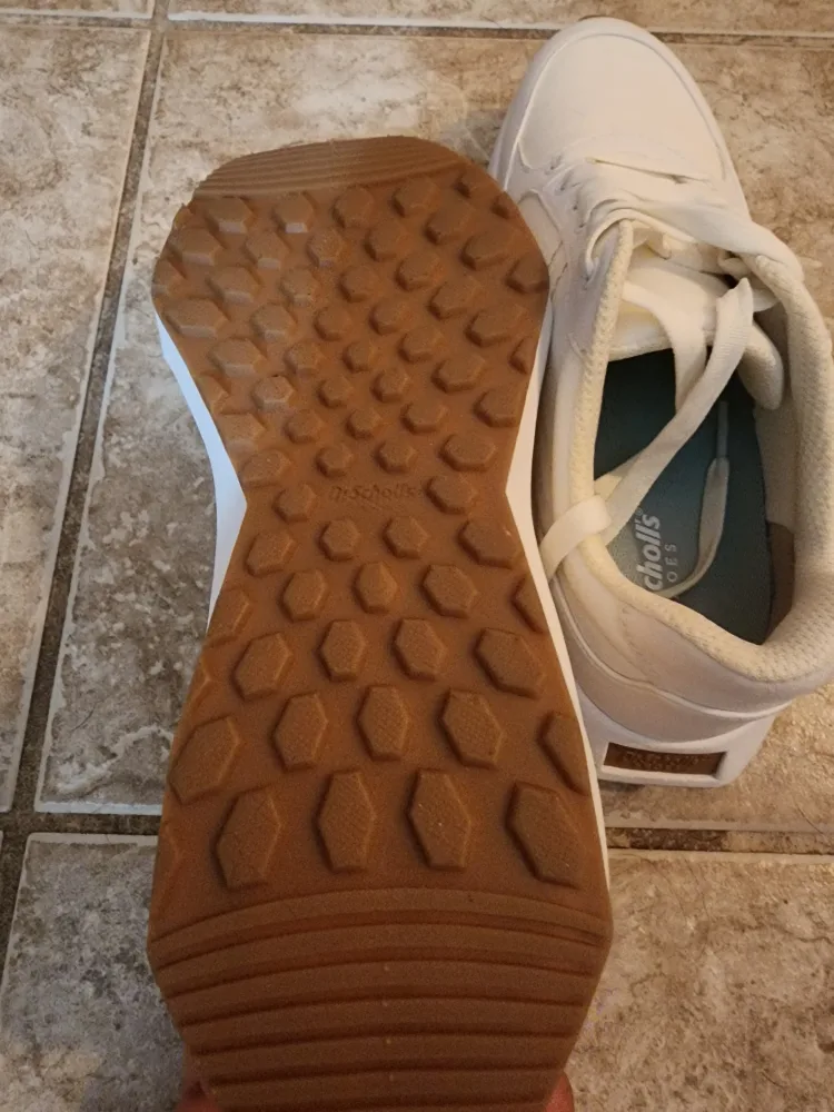 Dr. Scholl's White Leather hannah retro Sneakers image indicator(4)