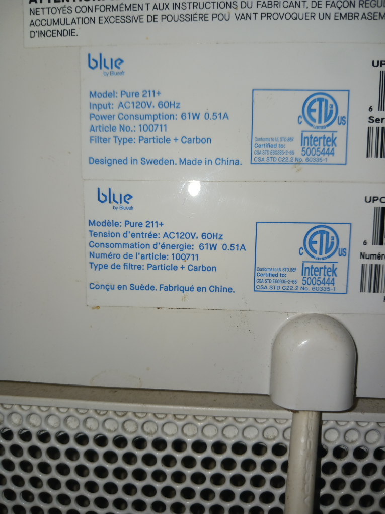 Blueair Pure 211+ Air Purifier - photo 2