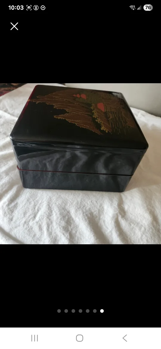 Lacquerware Bento Box with Lid image indicator(7)