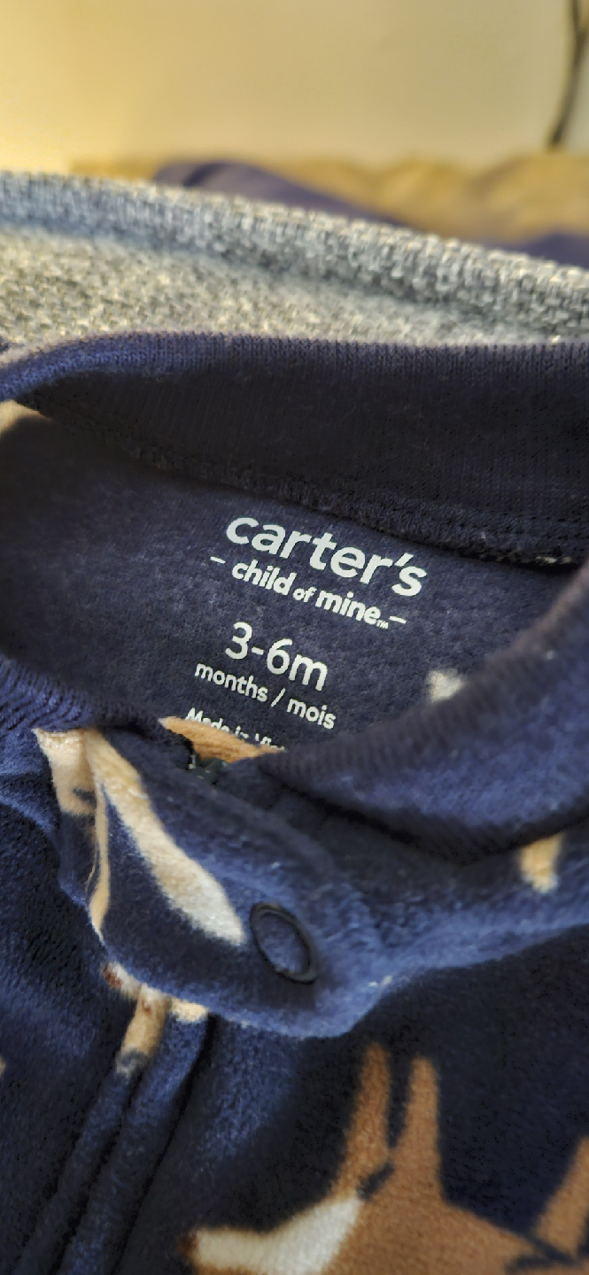 Pekkle 18M & Carter's 3-6M Baby Sleepers - photo 2