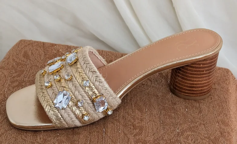 NY&C Embellished Heeled Sandals- Size 7 image indicator(3)