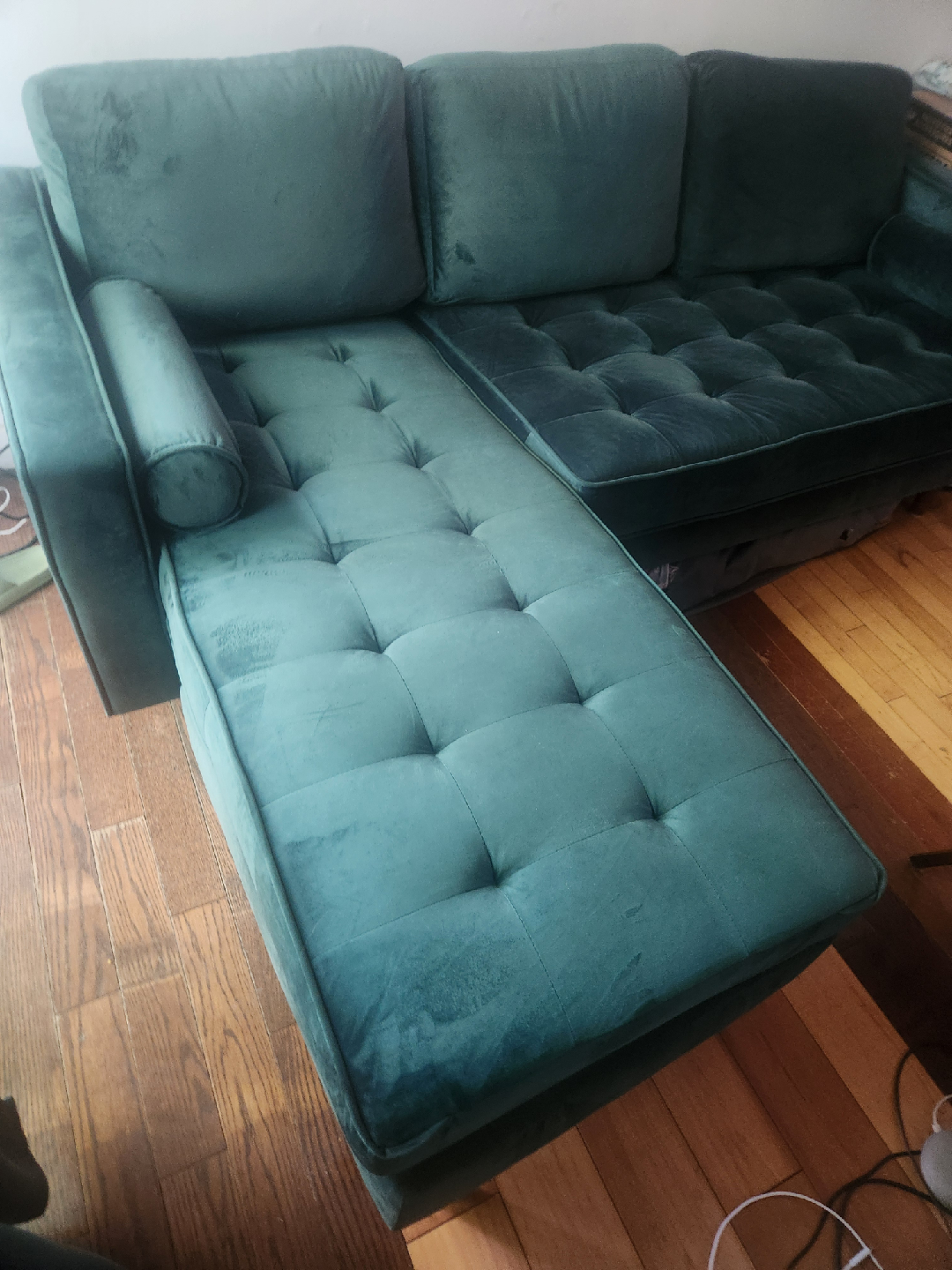FREE DELIVERY AllModern Geo 84" Wide Reversible Sofa and Chaise - photo 3