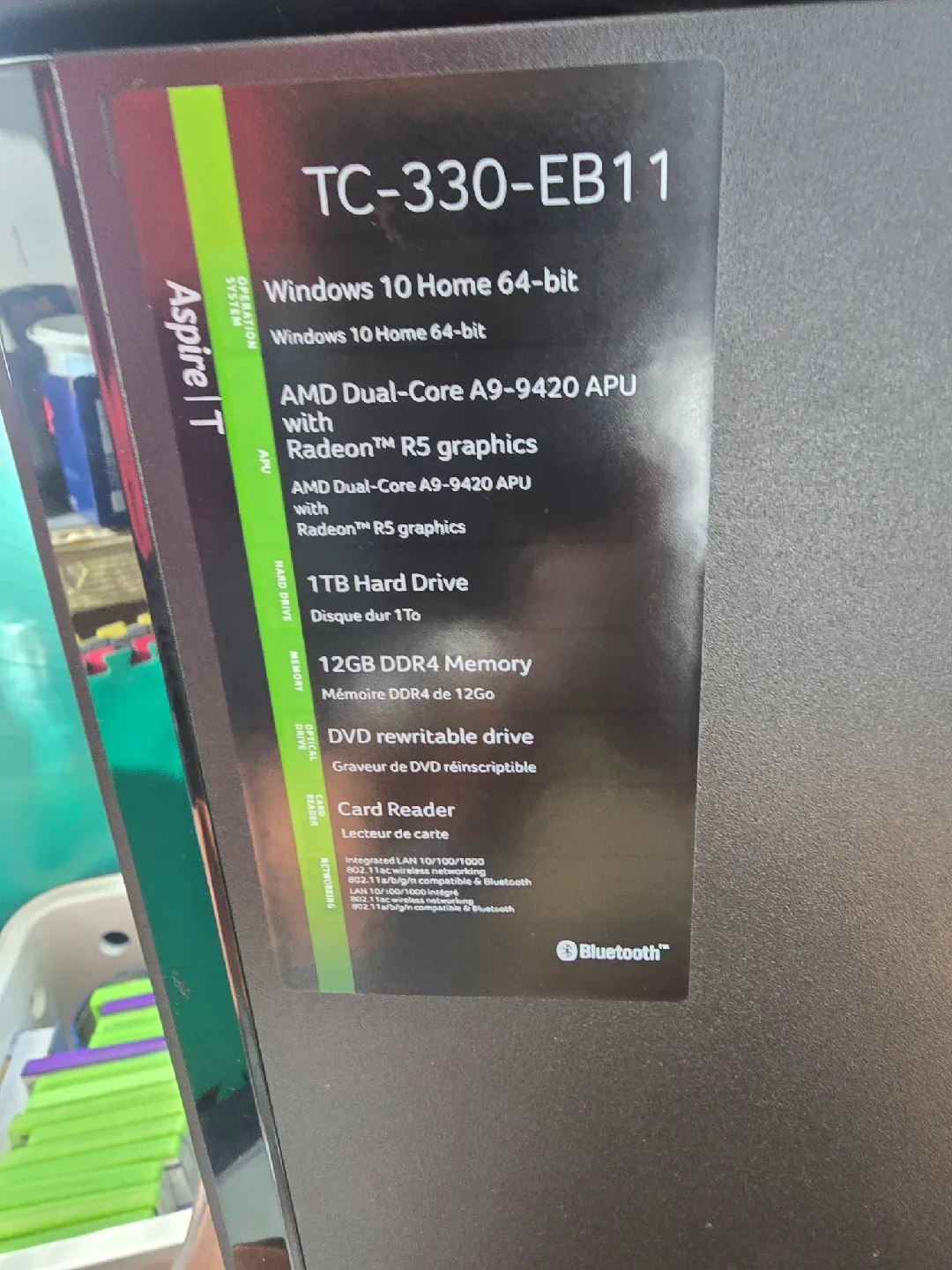 LG 32MP58HQ-P 32" Monitor & Acer Aspire TC-330-EB11 Desktop PC image indicator(3)