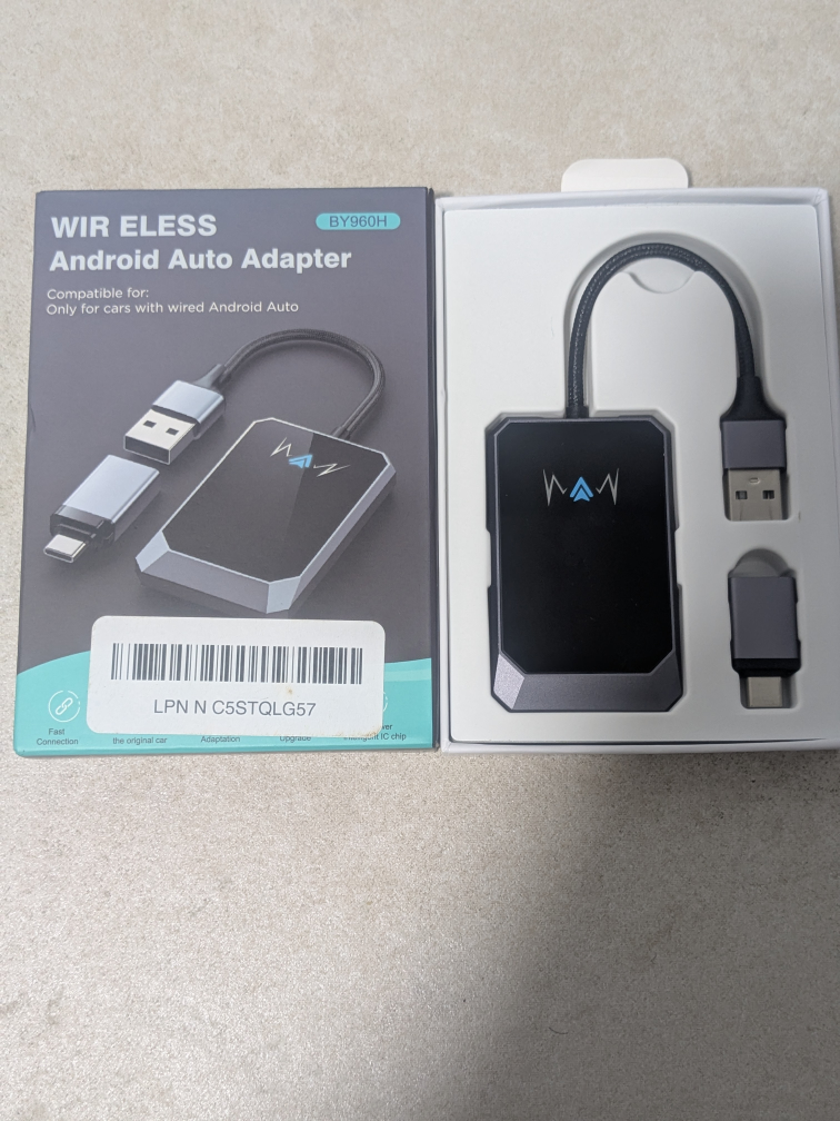 Wireless Android Auto Adapter BY960H - New in Box!
