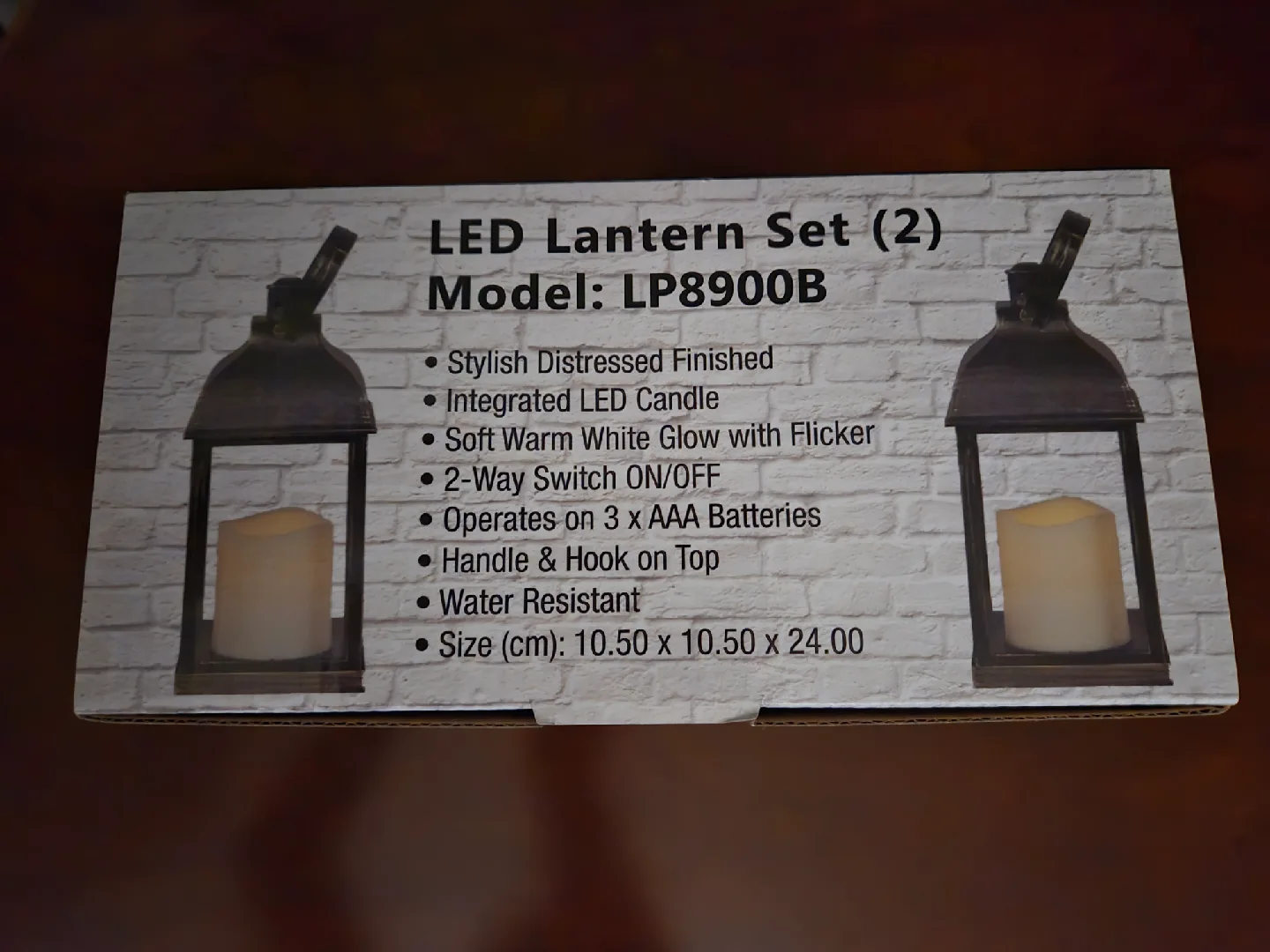 New LED Lantern Set (2) Model LP8900B image indicator(2)