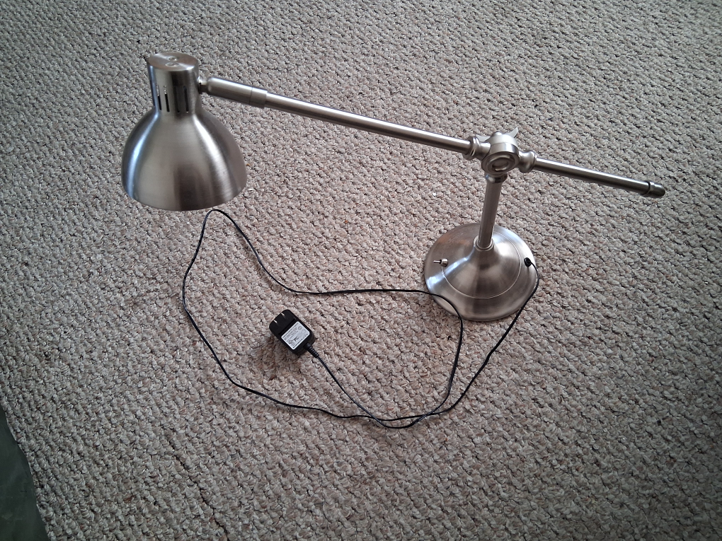 Adjustable Silver Desk Lamp - photo 3