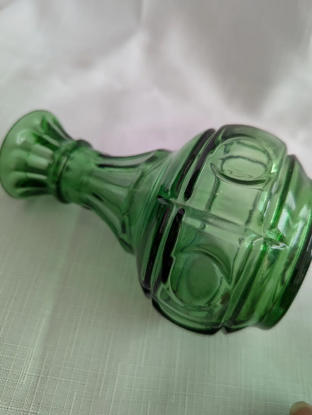 Wheaton & Westmoreland vintage green glass image indicator(6)