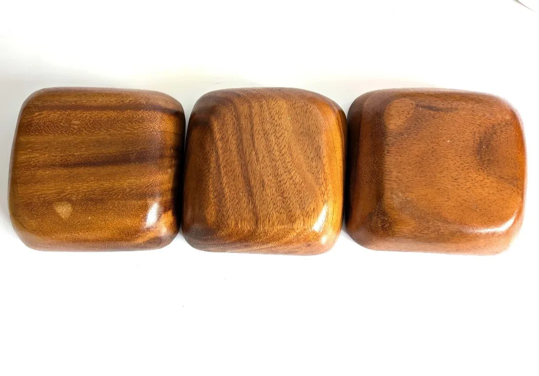 Wooden Salad Bowl Trio ~ Retro Kitchenware image indicator(7)