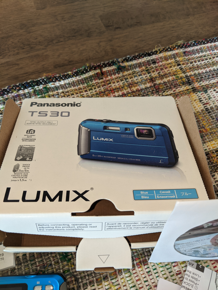 Panasonic Lumix DMC-TS30 Digital Camera - Blue. PU Braeside SW