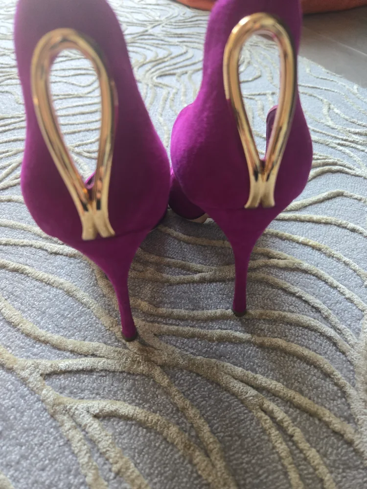 Sergio Rossi Suede Heels - Size 40.5 image indicator(3)